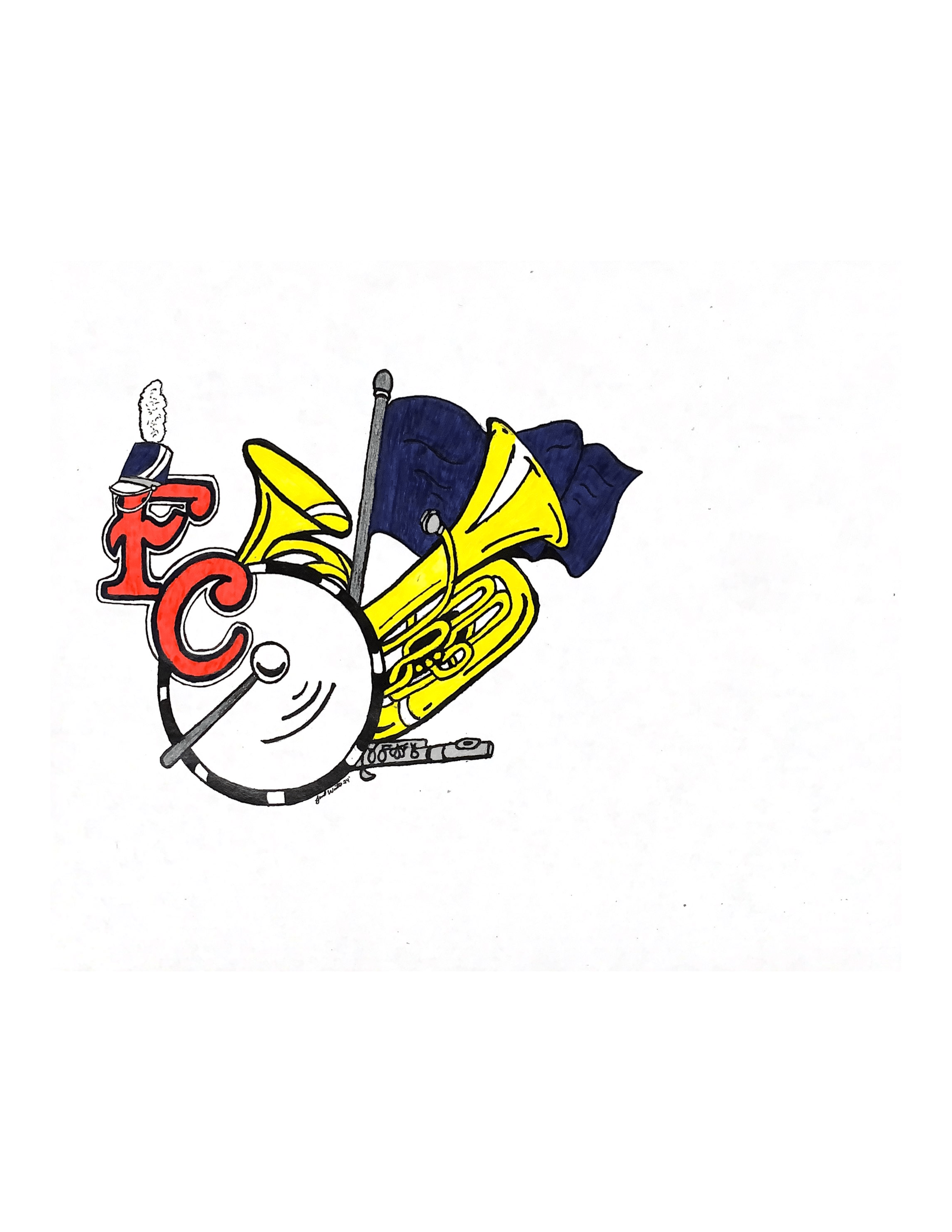 FCHS Rebel Pride Band Logo